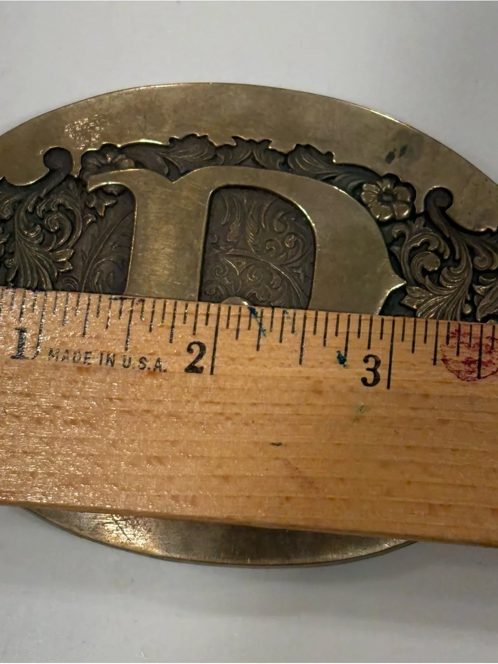 Vintage solid brass